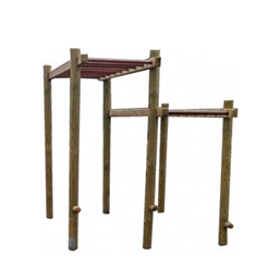 Parcours de santé en bois - 9 agrès certifiés PEFC en pin rouge traité autoclave_5