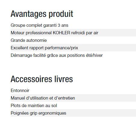 Perform 3000 XL TB UK - Groupe électrogène Kohler - Gamme Perform - Puissance max 2,80 kW - 230 V_5