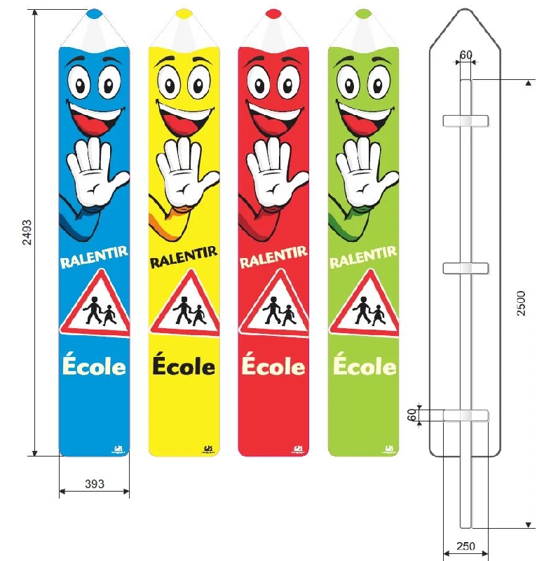 Totem panneau crayon écoles_5