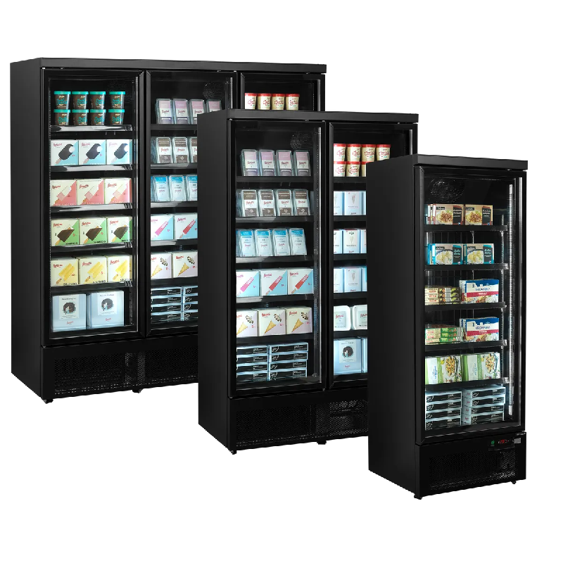 Congélateur vertical vitré Atom Maxi F3DBB (1563 / 1090L) Noir TEFCOLD_5