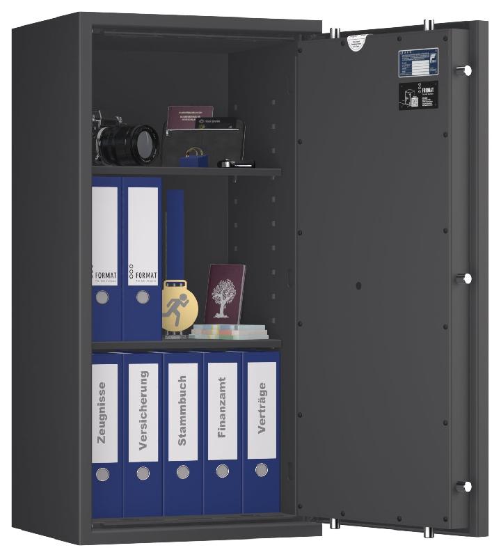 Coffre-fort FORMAT Lyra 7 Classe I - Anti-effraction certifié EN 1143-1 - Serrure électronique La Gard ComboGard Pro / Graphite RAL 7024_5
