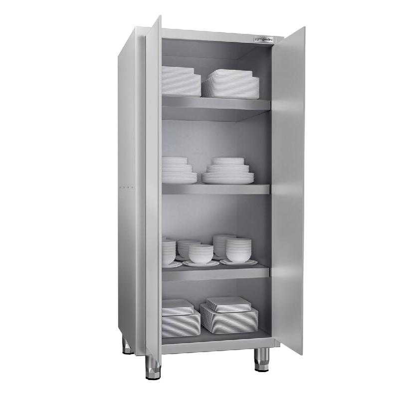 Armoire haute inox P 700 x 1800- 2 portes battantes -_5