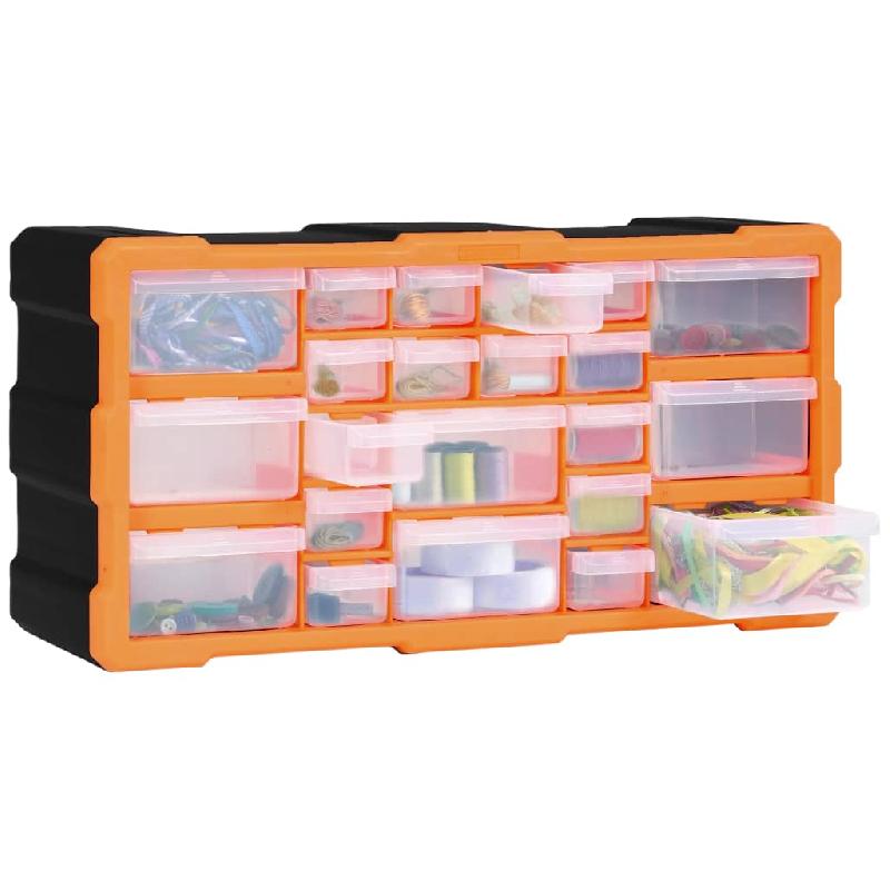 Vidaxl organisateur multi-tiroirs avec 22 tiroirs 49x16x25,5 cm 147583_5