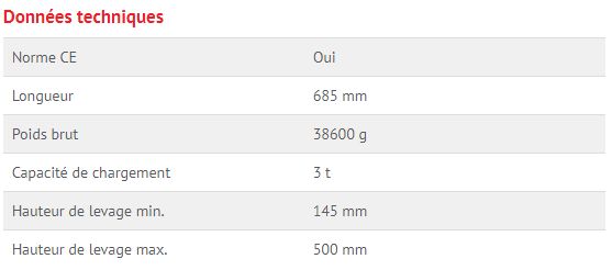 Cric rouleur BGS Technic 9251 - capacité 3 t - levage rapide avec pédale séparée_5