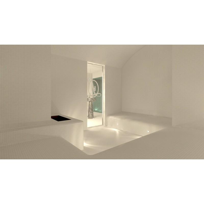 KIT CABINE HAMMAM À CARRELER RIAD 7 - 243X243 - 7 PLACES_5