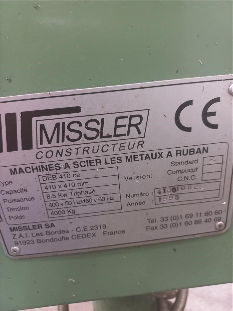 Scie a ruban MISSLER réf 3638_5