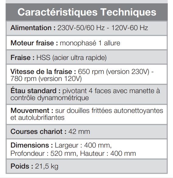 Outil professionnel Bravo Professional pour taillage de clés croix et plates