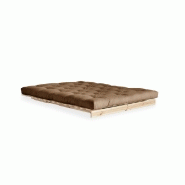 Canapé convertible futon ROOTS - Pin naturel - Coloris Mocca - Couchage 140x200 cm - Marque KARUP_5