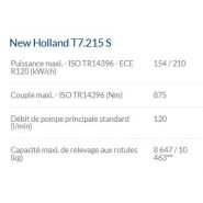 Tracteur agricole T7.215 S avec cabine Horizon™ lumineuse