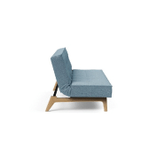 Innovation Living - Canapé convertible Splitback Eik 115x200 cm - Tissu Mixed Dance Light Blue - Design scandinave avec pieds en chêne_5