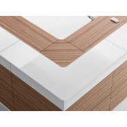 Banque d'accueil modulable et personnalisable - PROGRESS - Design élégant et matériaux haut de gamme_5