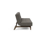 Innovation Living - Canapé convertible Splitback EIK 115x200 cm - Chêne fumé - Tissu Flashtex Dark Grey_5