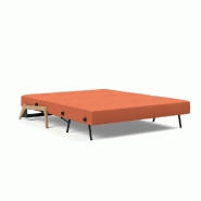 INNOVATION LIVING  CANAPÉ DESIGN CUBED WOOD 02 CONVERTIBLE LIT 200*160 CM TISSU ROUILLE ARGUS_5