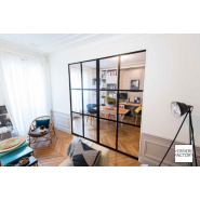 Verrière d'atelier en acier sur mesure - modèles classique, loft, artiste ou bistrot_5