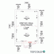 Chambre froide négative 4,59 m3 (1500 x 2100 x 2200 mm) avec monobloc de paroi_5