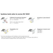 Porte coulissante respectant les directives d'économie d'énergie EnEV