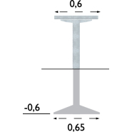Table publique Pixbo réf 8037089 - Hags - 1200x600x730 mm - Montage en 1 heure_5