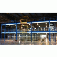 Plateforme / mezzanine sur 2 niveaux - Grandes portées - Charge jusqu'à 1000 kg/m²_5