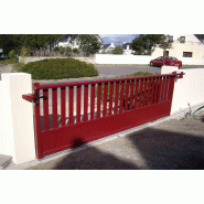 Portail coulissant semi barreaudé - 3000 / 1500_5