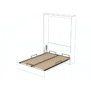 Armoire lit escamotable Genius blanc mat - ouverture assistée - couchage 160x200 - ultra plate pour gain de place_5