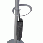 Porte manteau design gris clair & bois clair FESTY_5