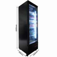 Réfrigérateur 1 porte en verre noir ceb-500r bl l620 7526.0100 COMBISTEEL_5