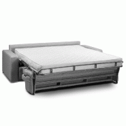 Canapé d'angle 4-5 places Faster XXL - Convertible express avec matelas 18 cm en microfibre marron - Méridienne modulable_5