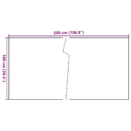 Vidaxl paravent de balcon anthracite 500x100 cm résine tressée 156243_5