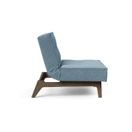 Innovation Living - Fauteuil Splitback Eik Convertible Lit 90x115 cm - Pieds en Chêne Noyer - Tissu Mixed Dance Light Blue_5