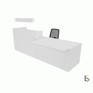 Banque d'accueil design avec accès PMR Z2 - Officity - 206, Droite, Blanc_5