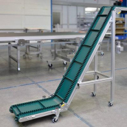 Convoyeur à bande col de cygne KFG-P 2000 ECO - mk technology group - Mobile, flexible, compact pour transport vertical de petites pièces_5