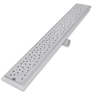 Vidaxl drain de douche linéaire 2 pcs 930 x 140 mm acier inoxydable 275969_5