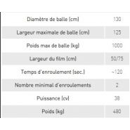 Enrubanneuse agricole BALE - AKPIL - diamètre de balle 130 cm - propulsion hydraulique et compteur électronique_5