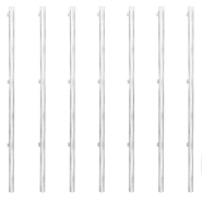 Vidaxl clôture à mailles avec poteaux acier galvanisé 15x1,25m argenté 141496_5