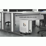 Bureau réglable en hauteur Sigma - Mobel Linea - Blanc 9010, 120, Acacia clair_5