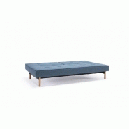 Canapé convertible SPLITBACK Innovation Living - pieds chêne naturel - 115x210 cm - Tissu Mixed Dance Light Blue_5