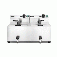 Friteuse Profi Line Analogique avec robinet de vidange 2x8L 230V HENDI_5