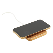Chargeur sans fil rapide 15W en bambou et liège naturel - câble USB inclus_5