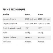 Lames à neige AVANT Tecno - largeur de lame 1510-1840 mm et 2020-2450 mm - chasse-neige avec réglage indépendant_5