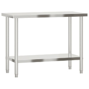 Vidaxl table de travail de cuisine 110x55x85 cm acier inoxydable 376455_5