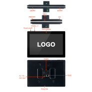 Panel PC / tablette murale 10 pouces IPS - YziPanel EVI-YZ1011 - Android 13 / Linux Debian pour GTB / supervision_5