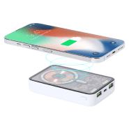 Power bank transparent avec chargeur rapide sans fil magnétique - 5000 mAh - 2 ports USB et 1 port USB-C_5