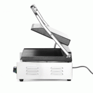 Grill de contact Panini XL grills supérieur et inférieur rainurés L545mm HENDI_5