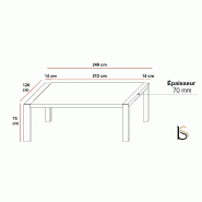 Table de réunion Kyo Light - Martex - Orme_5