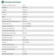 Ws-4500-11 centrifugeuse avec coussins d'air et cadre galvanisé