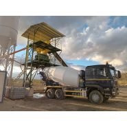 Installation fixe de production de béton avec capacité de 30 m³ / h