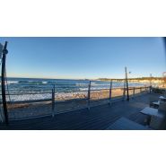 Protection extérieure en verre pour restaurants et hôtels