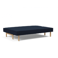 Canapé design convertible lit SLY 140x200 cm - pieds en bois de chêne - tissu Mixed Dance Blue_5