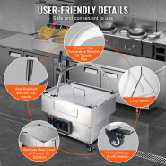 Filtre à huile pour friteuses jusqu'à 18 L VIVOR - Vitesse 10 L/min_5