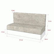 Armoire lit escamotable Dynamo Sofa - canapé chêne microfibre gris - couchage 140x200 cm_5